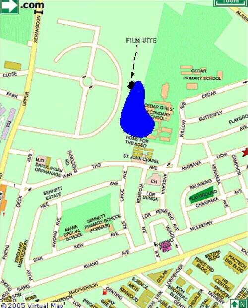 Anak-ku Sazali (1956) film location in Singapore